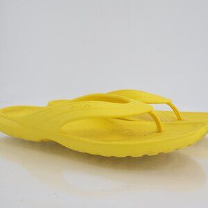 Crocs Kadee II Thong Flip Flops Women's Yellow Size 12
